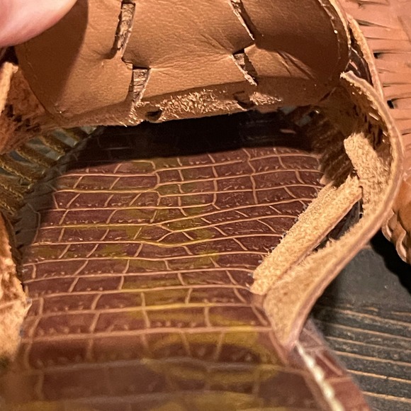 Sam Edelman Keely Woven Mule Slides Women's Size 8 Brown Leather - Picture 15 of 15